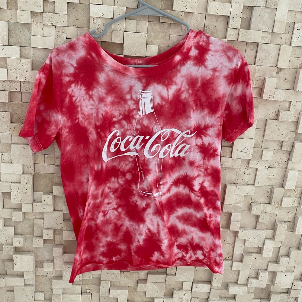 Red and white Coca Cola tee